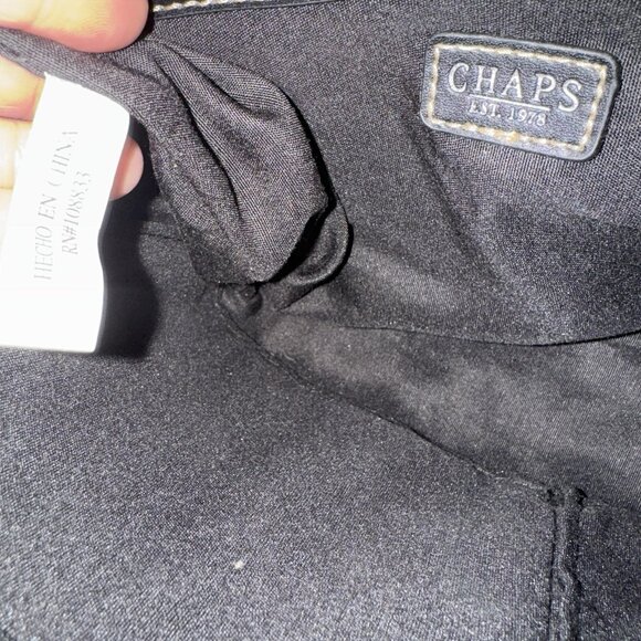 Chaps Black Houndstooth Shoulder Bag Purse - Picture 5 of 8